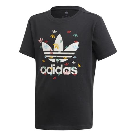 adidas jungen yb printed tee shirt weiß negro 164|Adidas T.